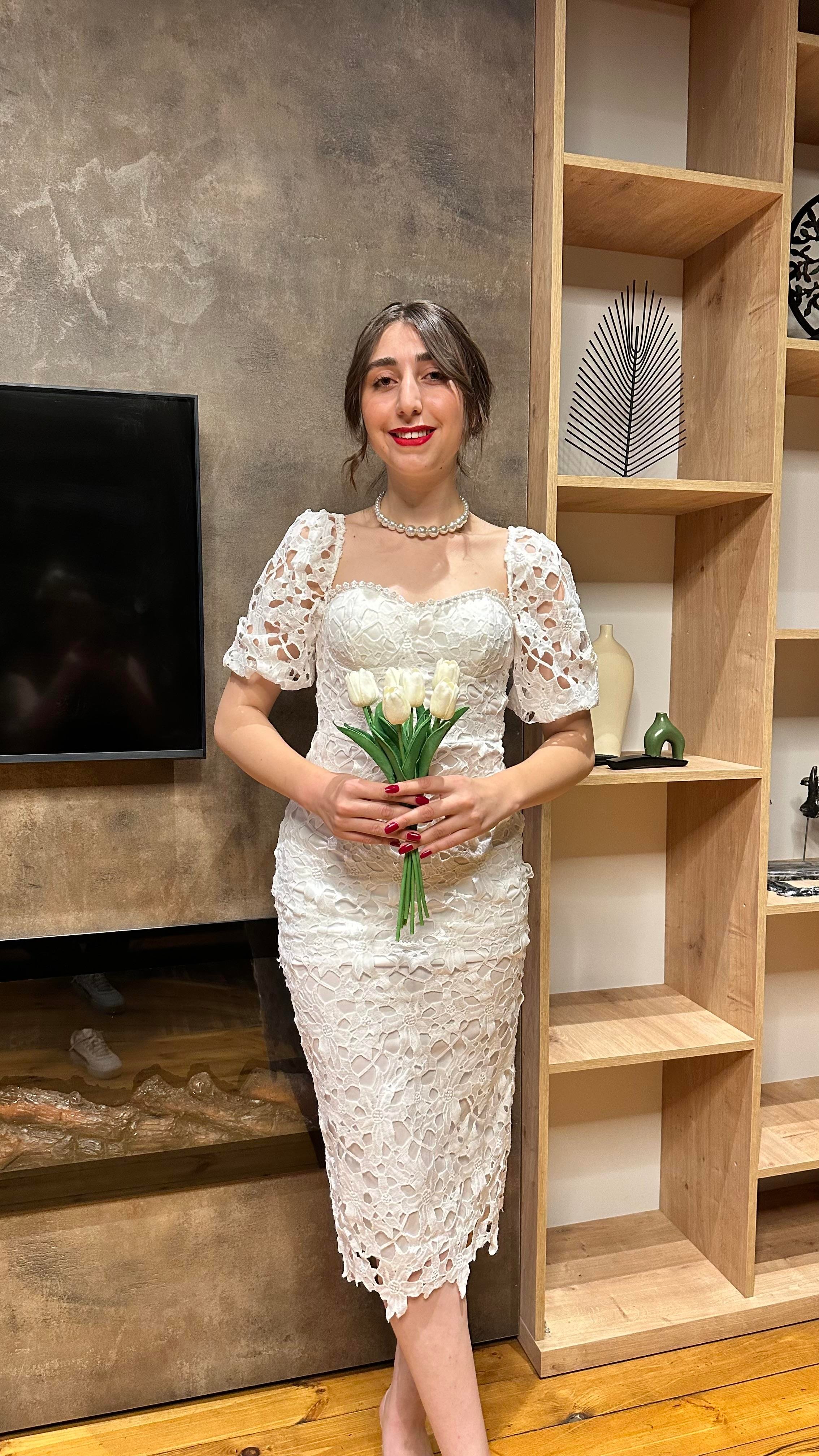 ZARİNA DANTEL ELBİSE