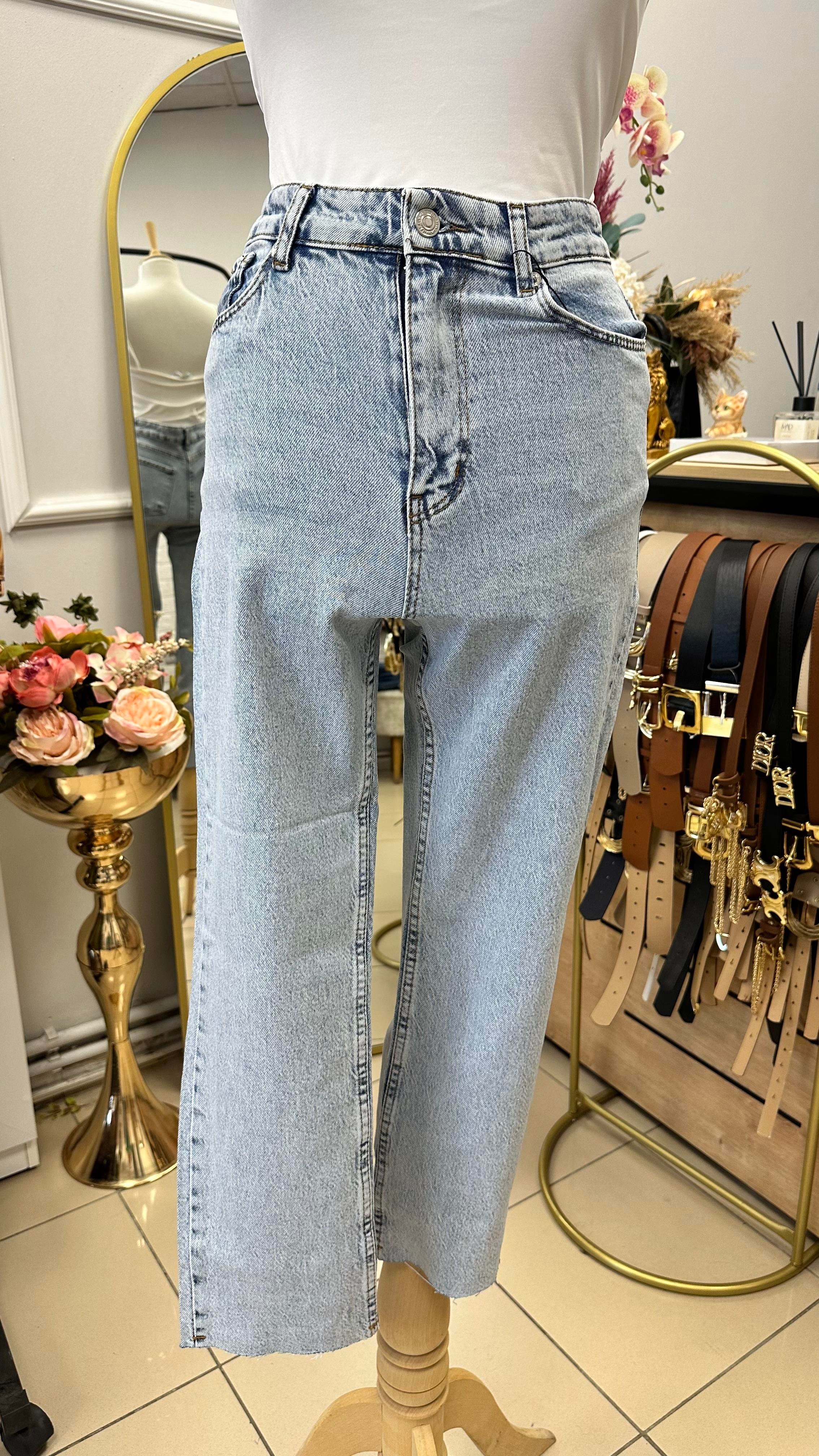 ZR BUZ MAVİ BOYFİT JEAN