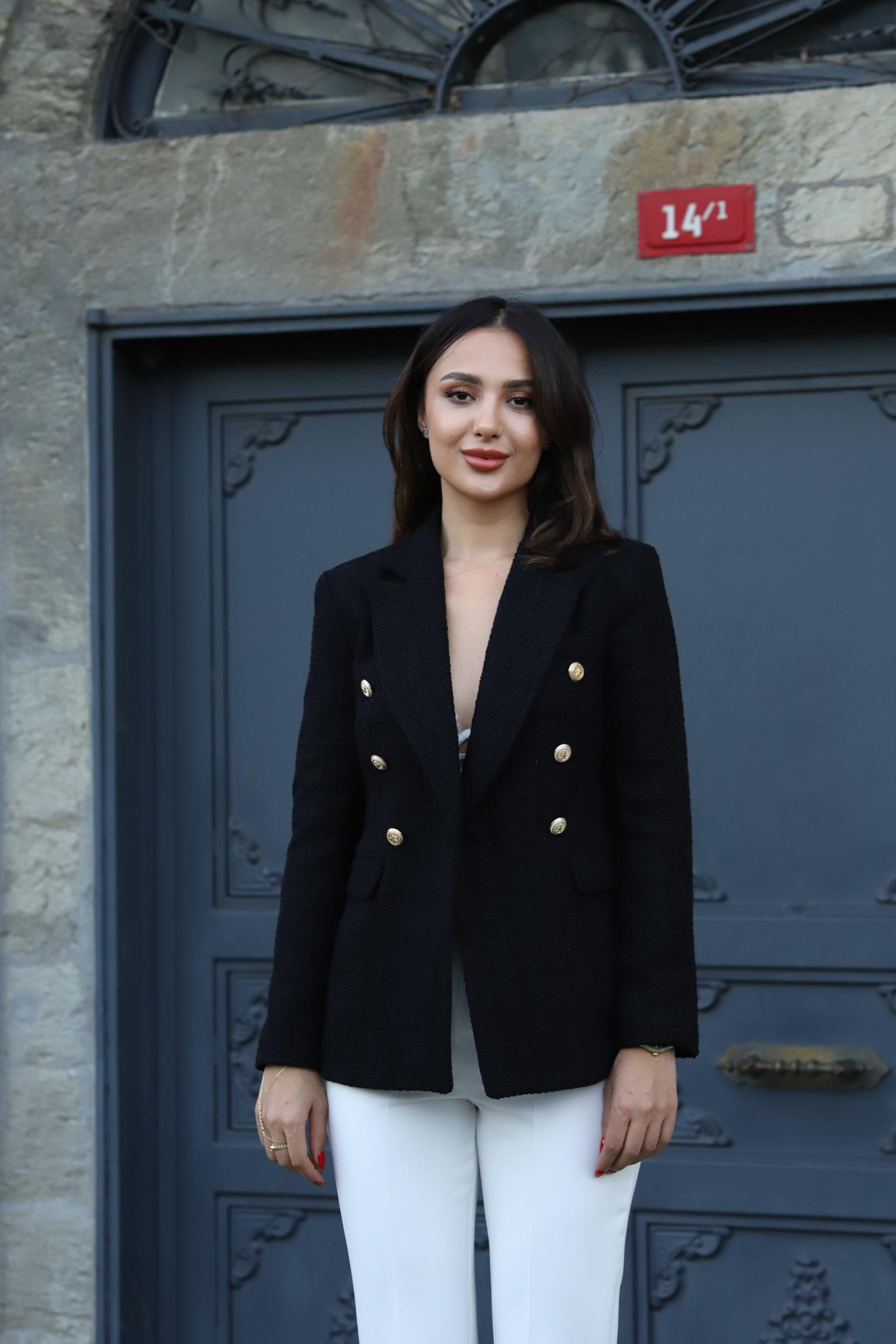 ZARA MODEL TÜVİT CEKET- SİYAH