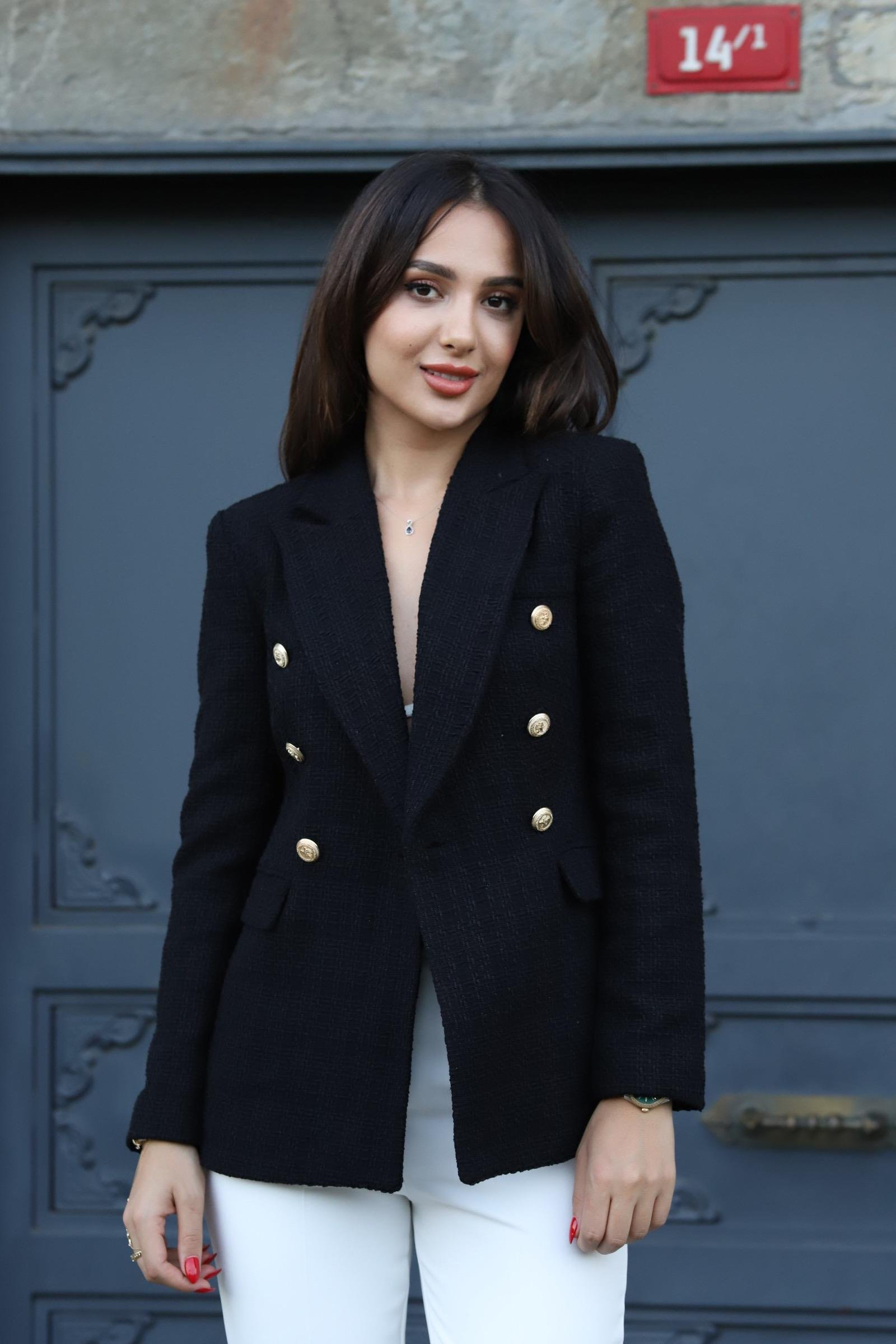ZARA MODEL TÜVİT CEKET- SİYAH