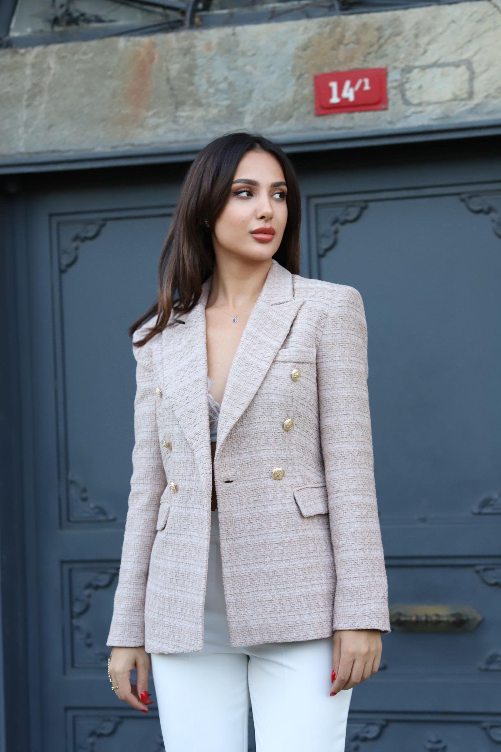 ZARA MODEL TÜVİT CEKET- TAŞ