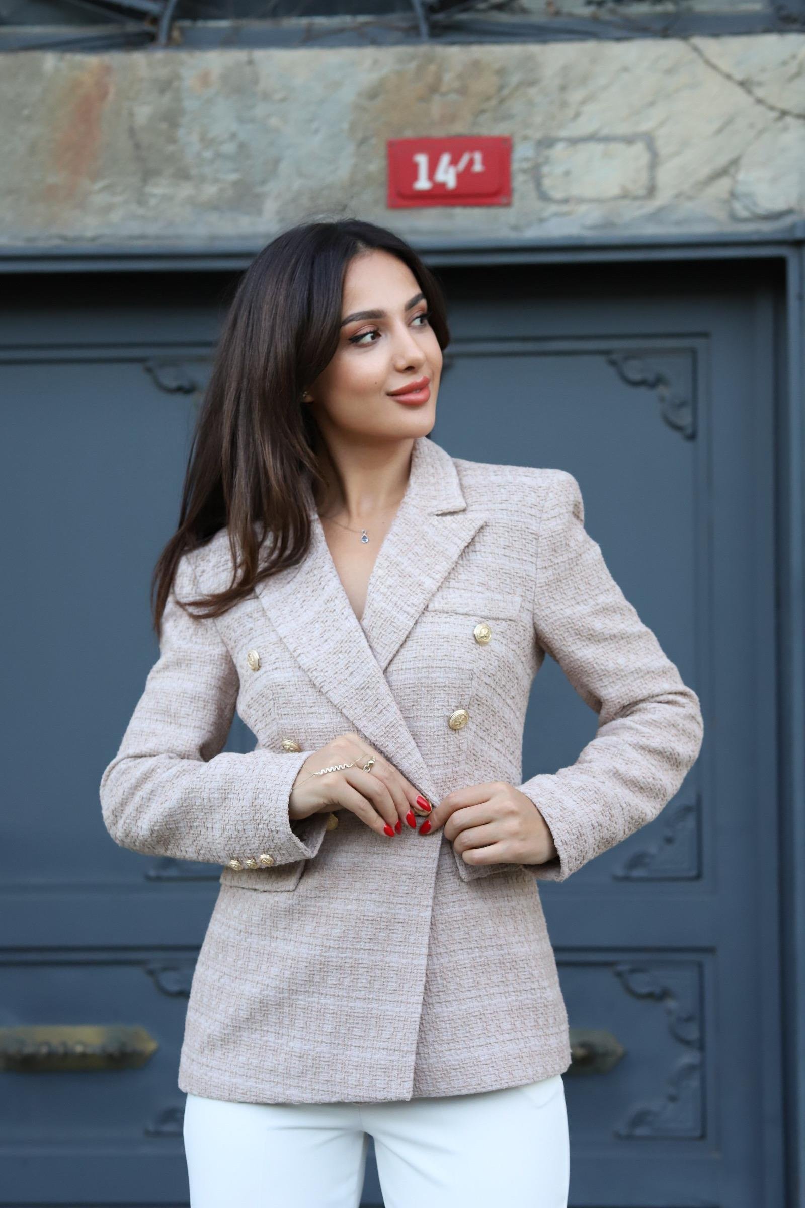 ZARA MODEL TÜVİT CEKET- TAŞ