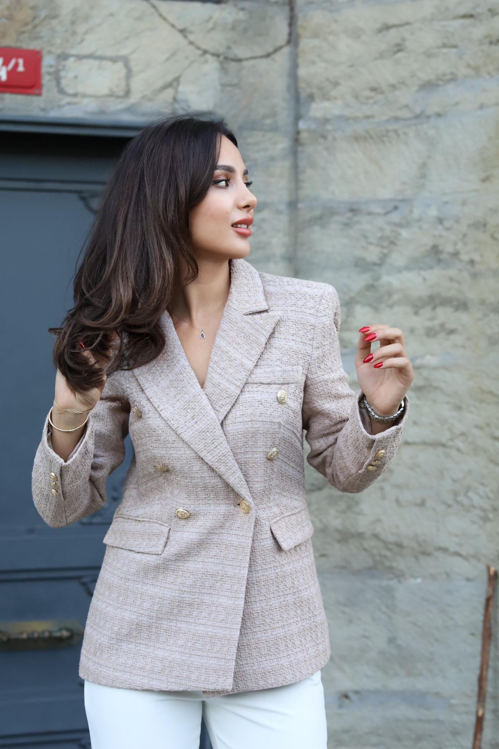 ZARA MODEL TÜVİT CEKET- TAŞ
