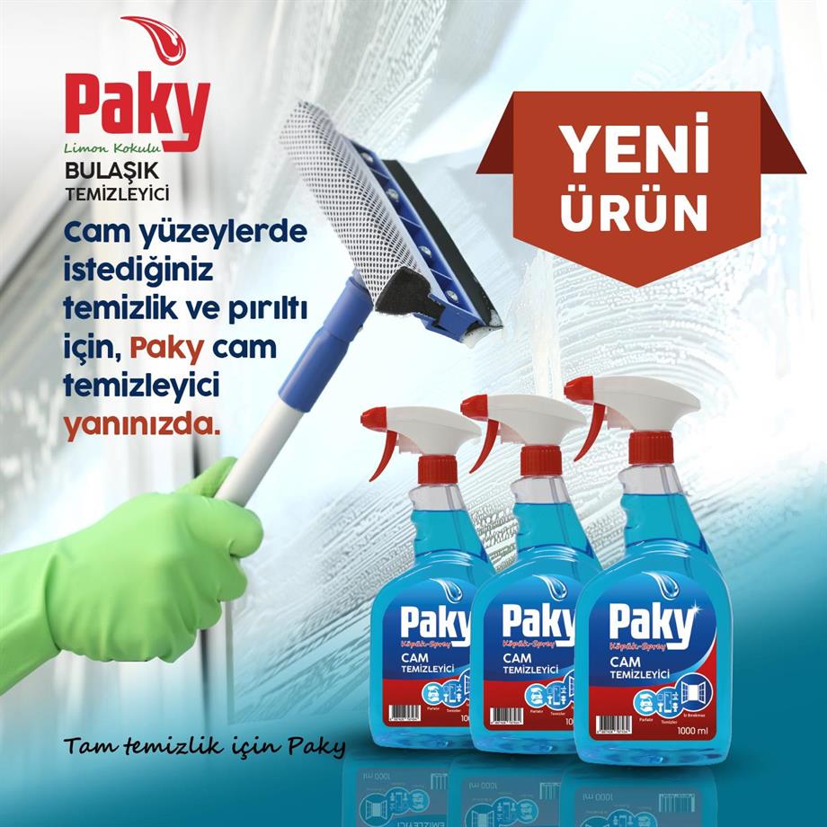 PAKY Cam Temizlik Köpüğü Trigger Sprey 1000 ml