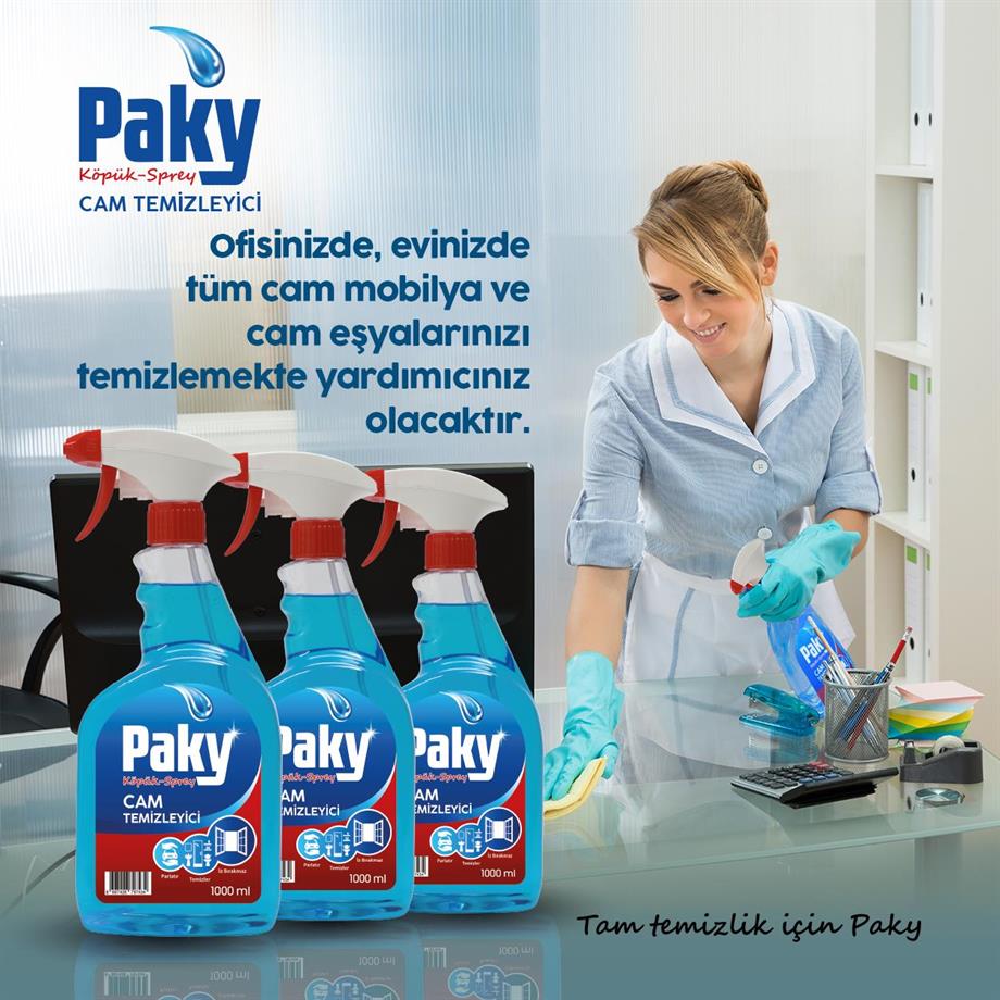 PAKY Cam Temizlik Köpüğü Trigger Sprey 1000 ml