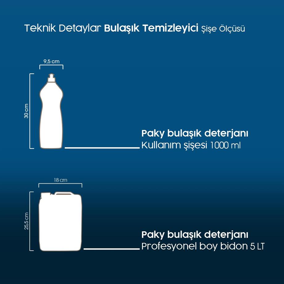 PAKY Elde Bulaşık Deterjanı Sarı Push Pull 1000 ml