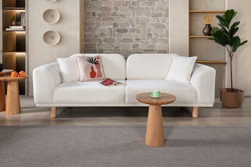  Bohem Ahşap Yataklı Koltuk Takımı