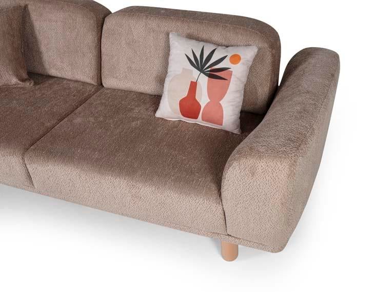  Bohem Ahşap Yataklı Koltuk Takımı