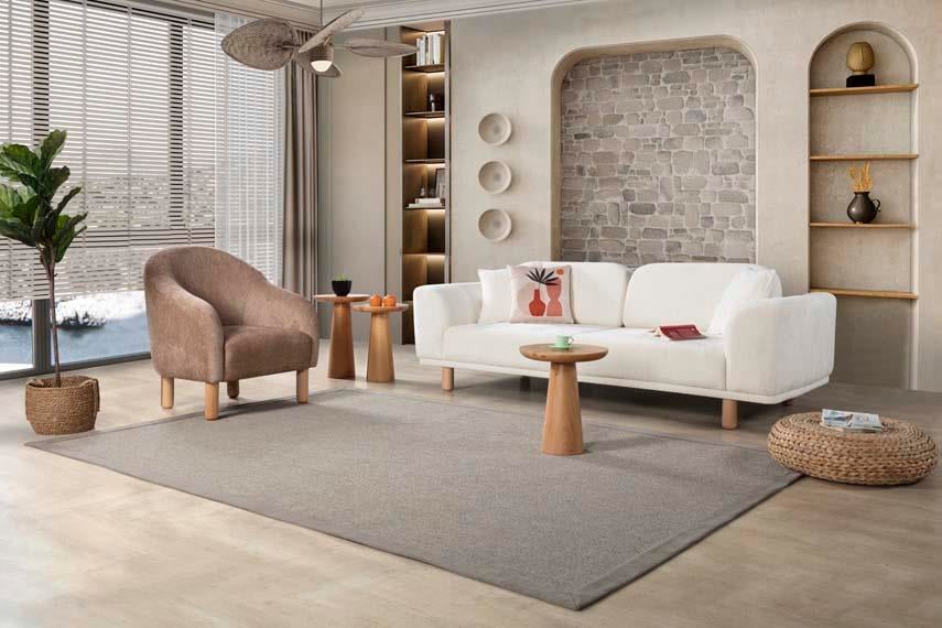  Bohem Ahşap Yataklı Koltuk Takımı