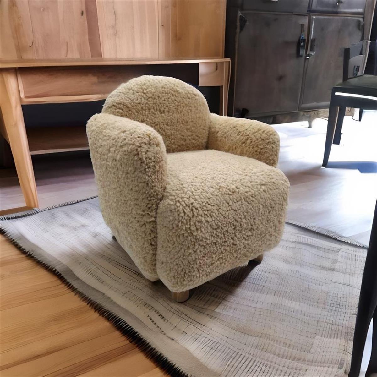  Teddy Ahşap Ayaklı Çocuk Koltuk