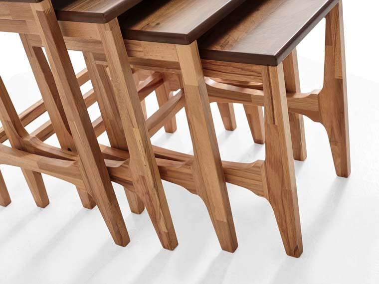 118 Ahşap 3'lü Zigon Sehpa Seti