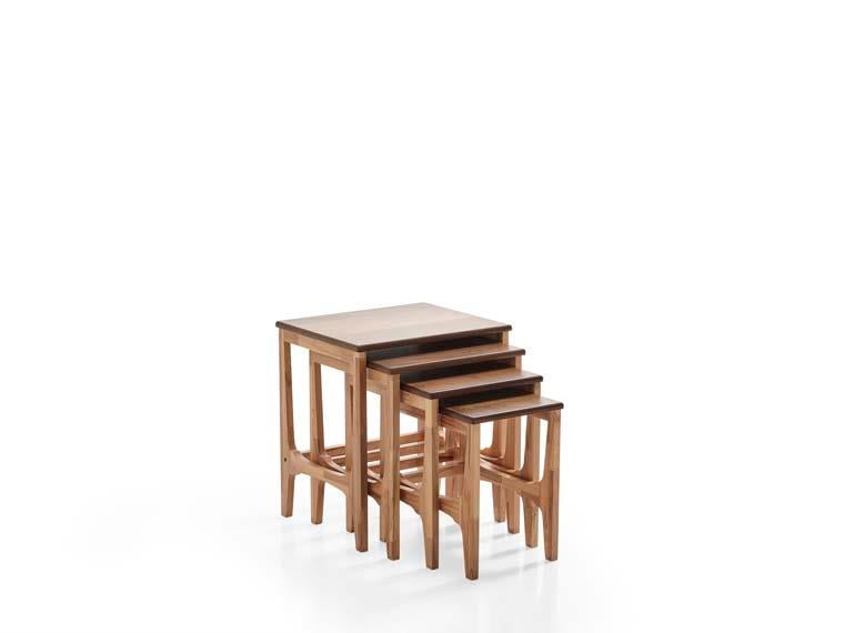 118 Ahşap 3'lü Zigon Sehpa Seti