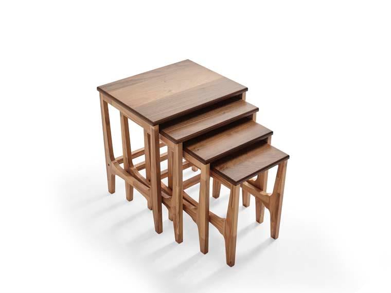 118 Ahşap 3'lü Zigon Sehpa Seti