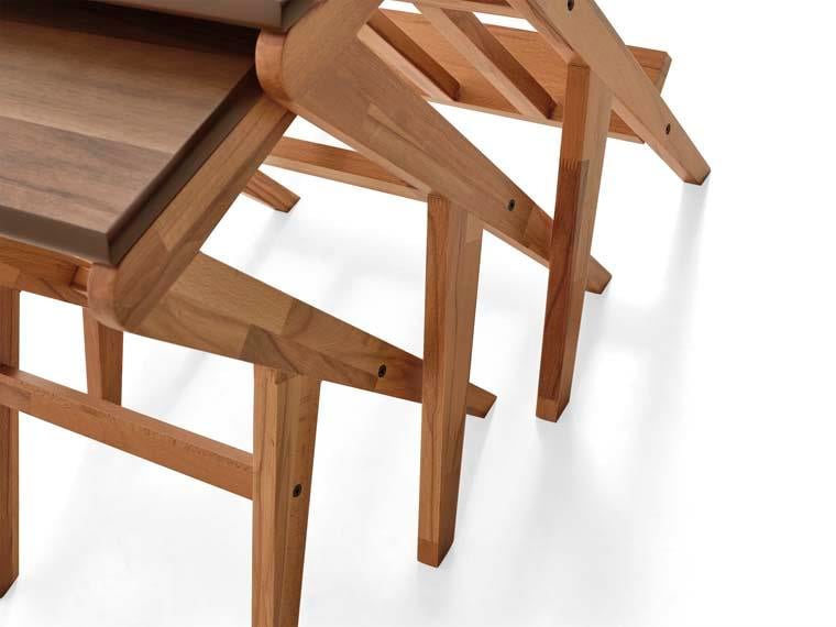 125 Ahşap 3'lü Zigon Sehpa Seti