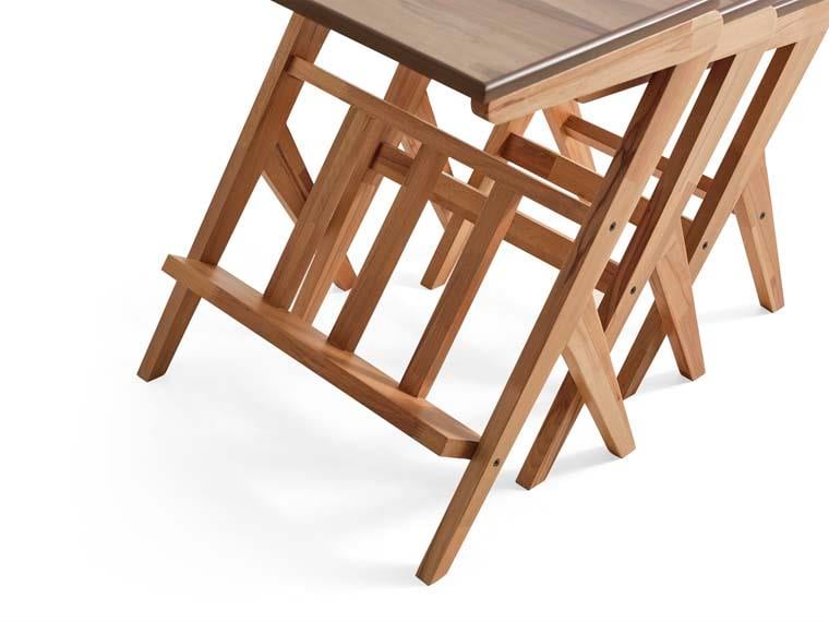 125 Ahşap 3'lü Zigon Sehpa Seti