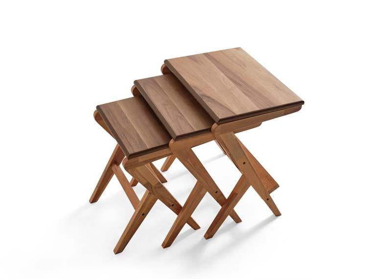 125 Ahşap 3'lü Zigon Sehpa Seti