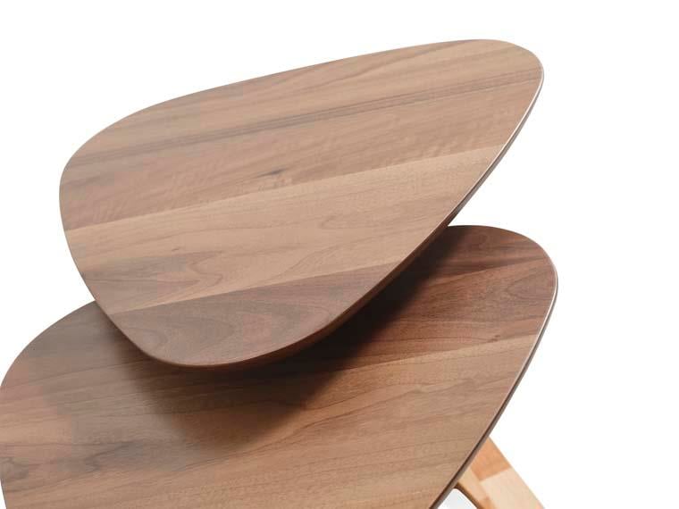 128 Ahşap 2'l1 Zigon Sehpa Seti