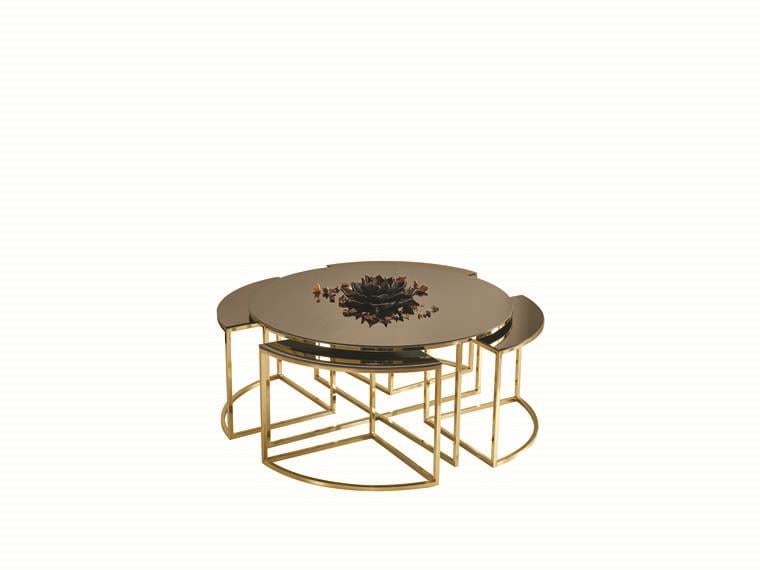 128 Gold Orta Sehpa Seti