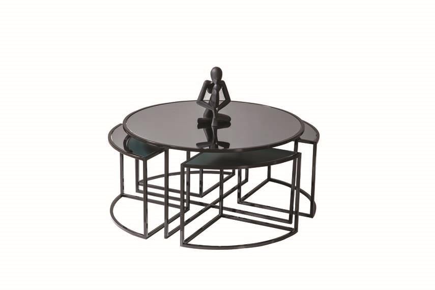 128 Siyah Orta Sehpa Seti