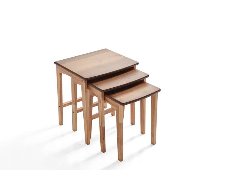 130 Ahşap 3'lü Zigon Sehpa Seti