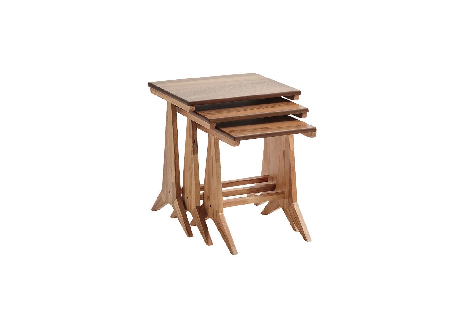 132 Ahşap 3'lü Zigon Sehpa Seti