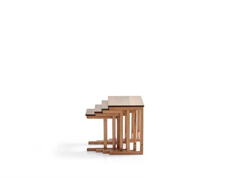 134 Ahşap 4'lü Zigon Sehpa Seti