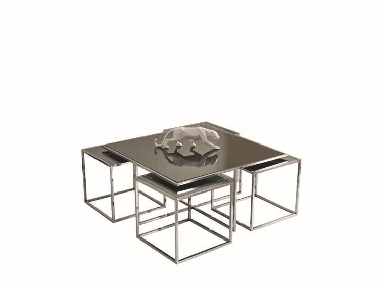 138 Gümüş Orta Sehpa Seti