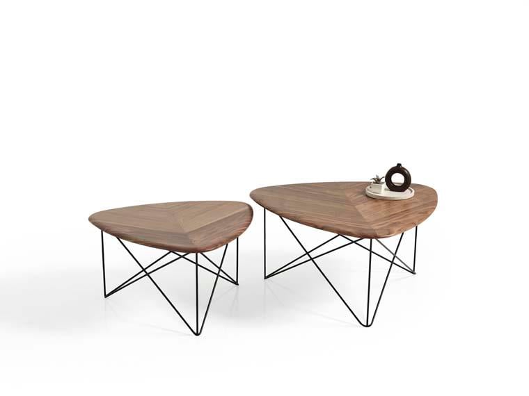 163 ikili Ceviz Orta Sehpa