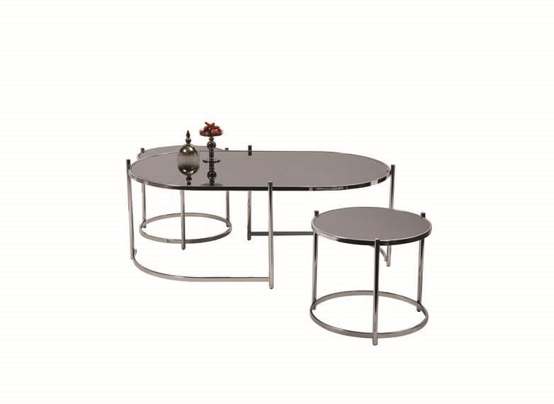 169 Gümüş Orta Sehpa Seti