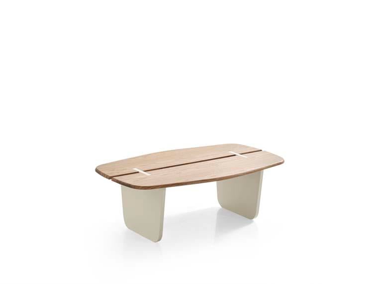 210 Orta Sehpa Doğal Ahşap Gövde Ahşap Ayaklı