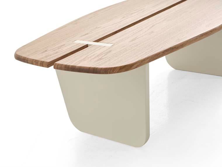 210 Orta Sehpa Doğal Ahşap Gövde Ahşap Ayaklı