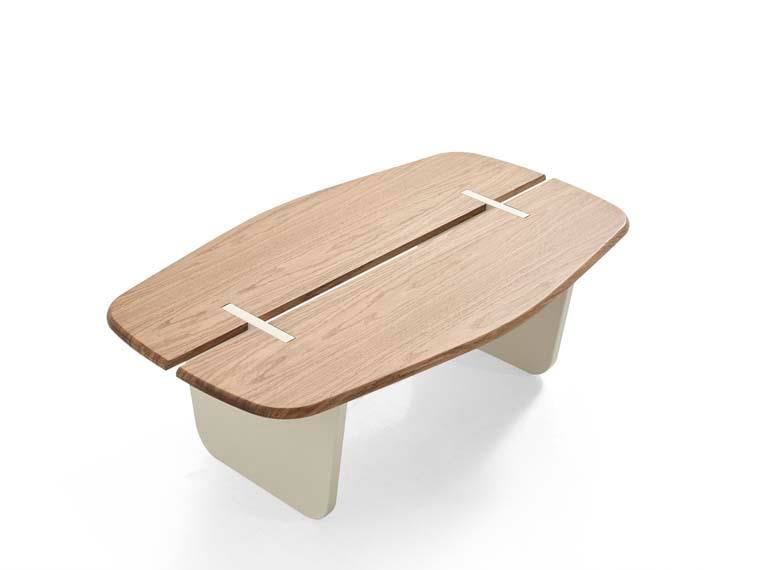 210 Orta Sehpa Doğal Ahşap Gövde Ahşap Ayaklı