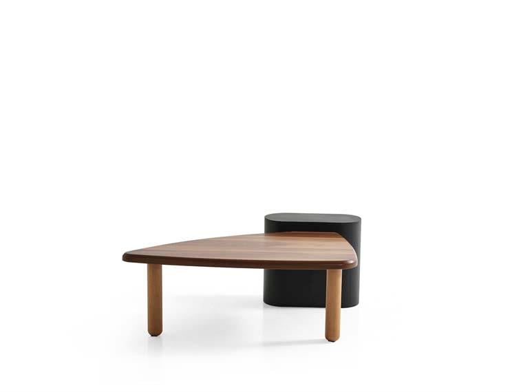 213 Orta Sehpa Doğal Ahşap Gövde Ahşap Ayaklı