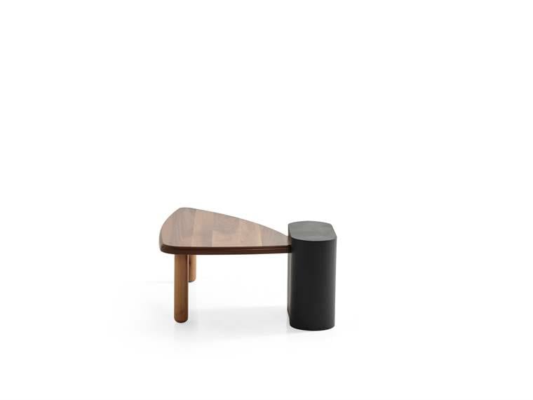 213 Orta Sehpa Doğal Ahşap Gövde Ahşap Ayaklı