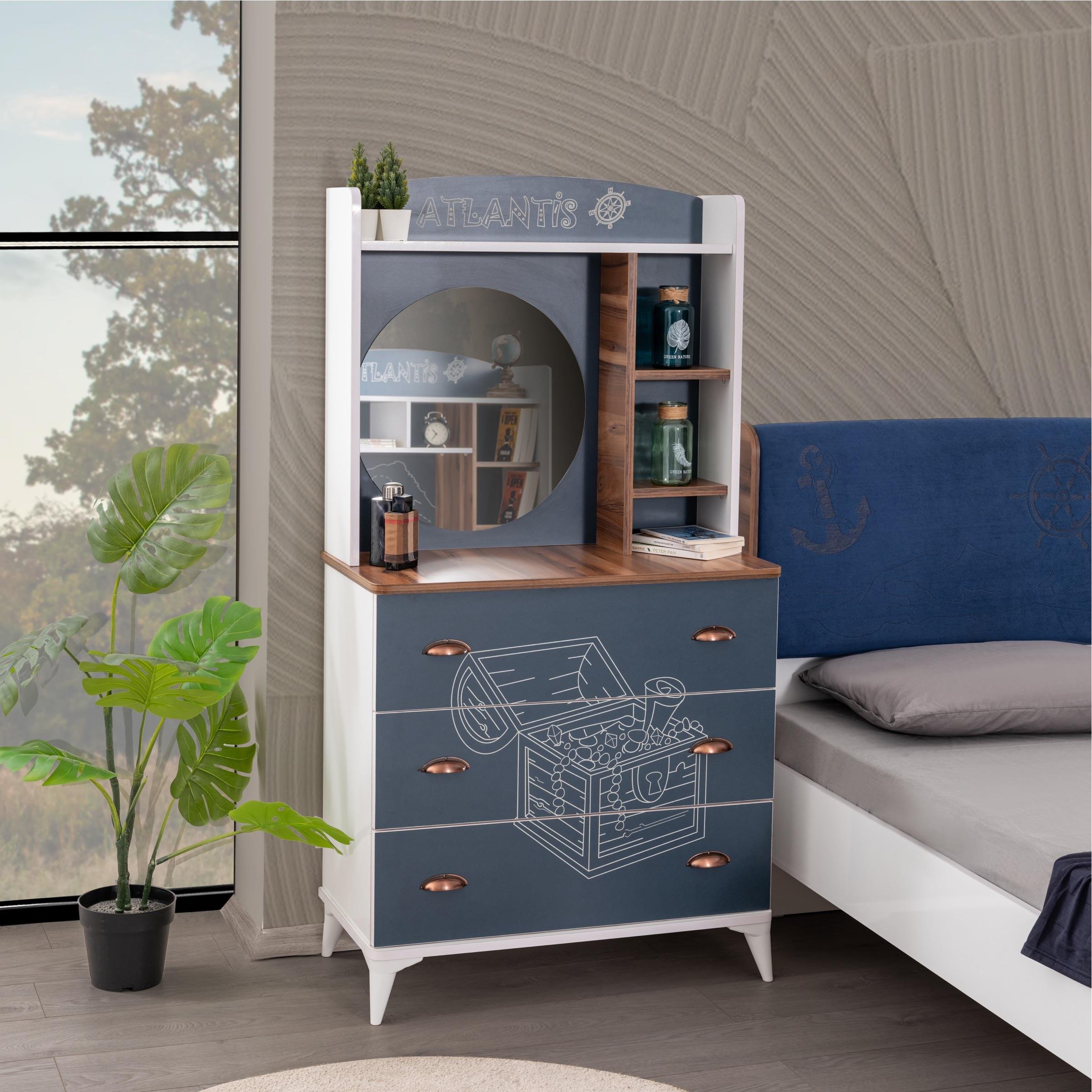 Atlantis Genç Odası 3 Kapılı Dolap