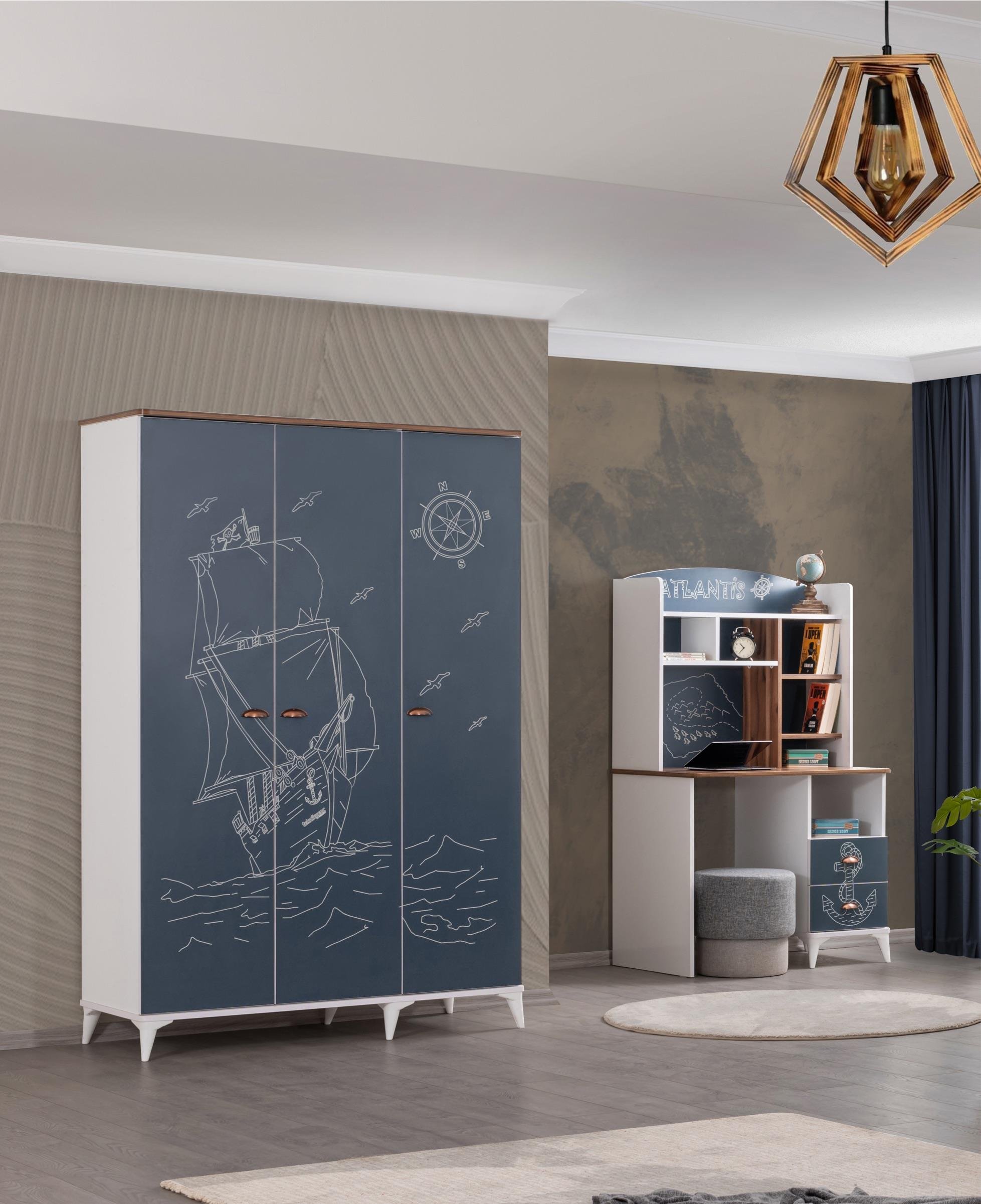 Atlantis Genç Odası 3 Kapılı Dolap