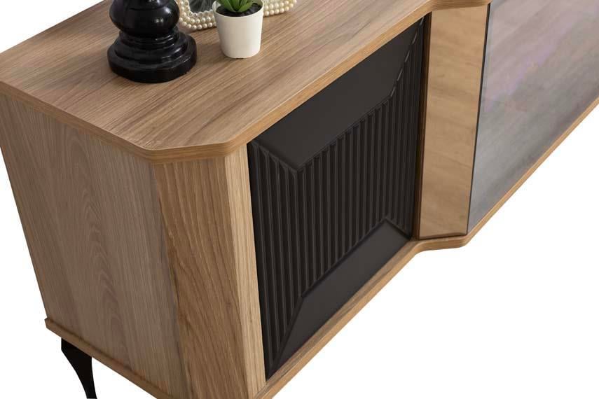 Belgrad Ceviiz Şömineli Tv Ünitesi Bluetooth Bağlantılı Kumandalı Renk Seçenekli