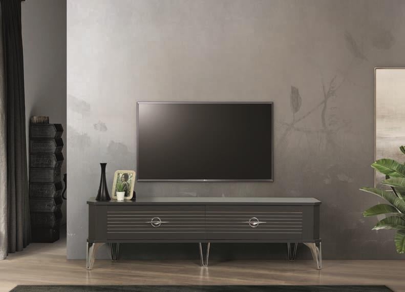Clas Antrasit Çekmeceli Tv Ünitesi