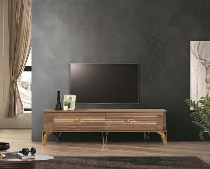 Clas Ceviz Çekmeceli Tv Ünitesi