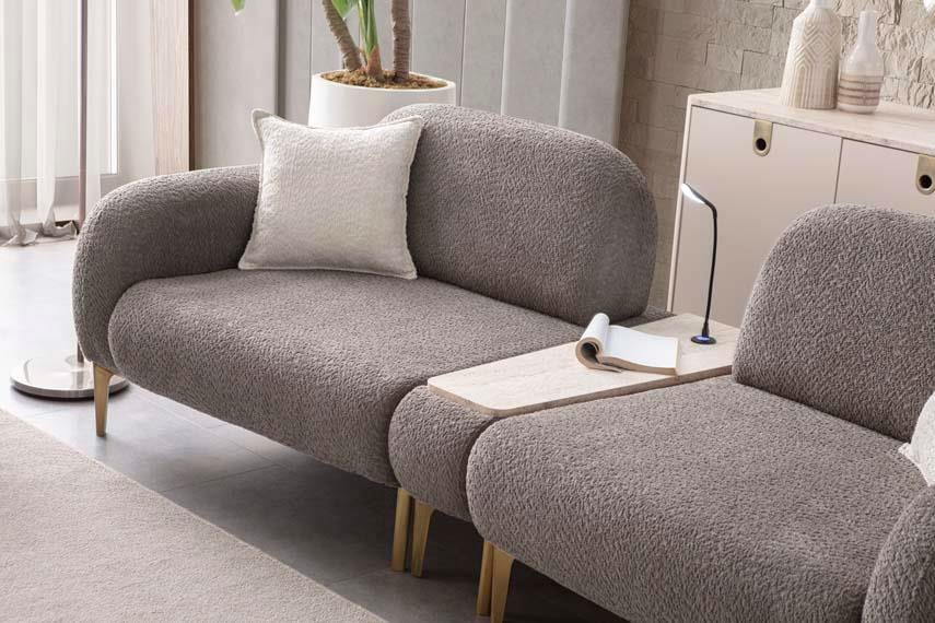 Cupra Ahşap Iskeletli Yataklı Koltuk Takımı