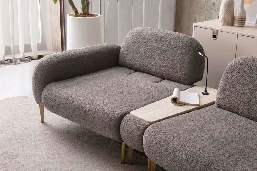 Cupra Ahşap Iskeletli Yataklı Koltuk Takımı