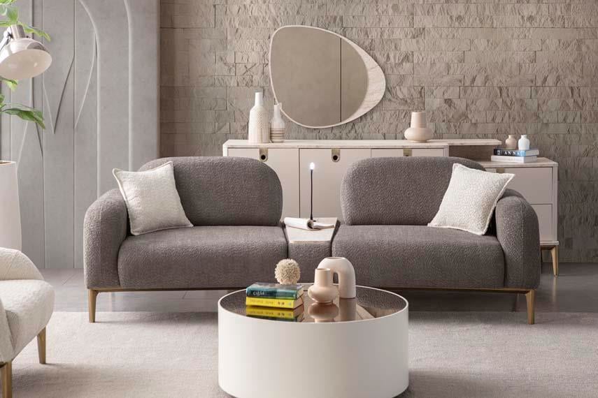 Cupra Ahşap Iskeletli Yataklı Koltuk Takımı