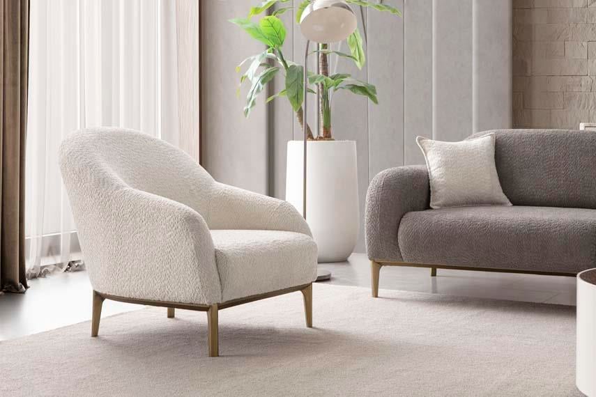 Cupra Ahşap Iskeletli Yataklı Koltuk Takımı