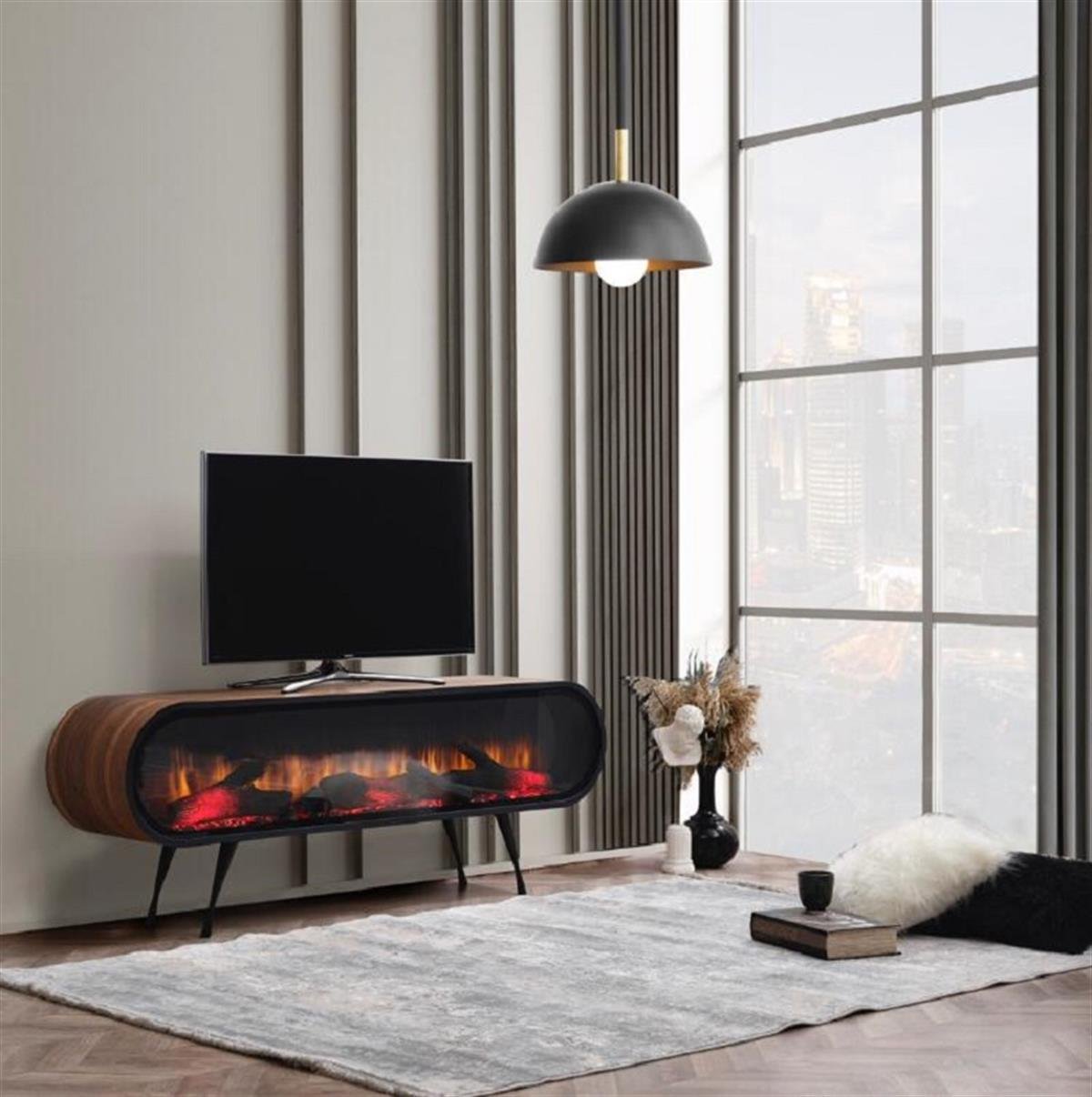 DUO Şömineli Tv Ünitesi 