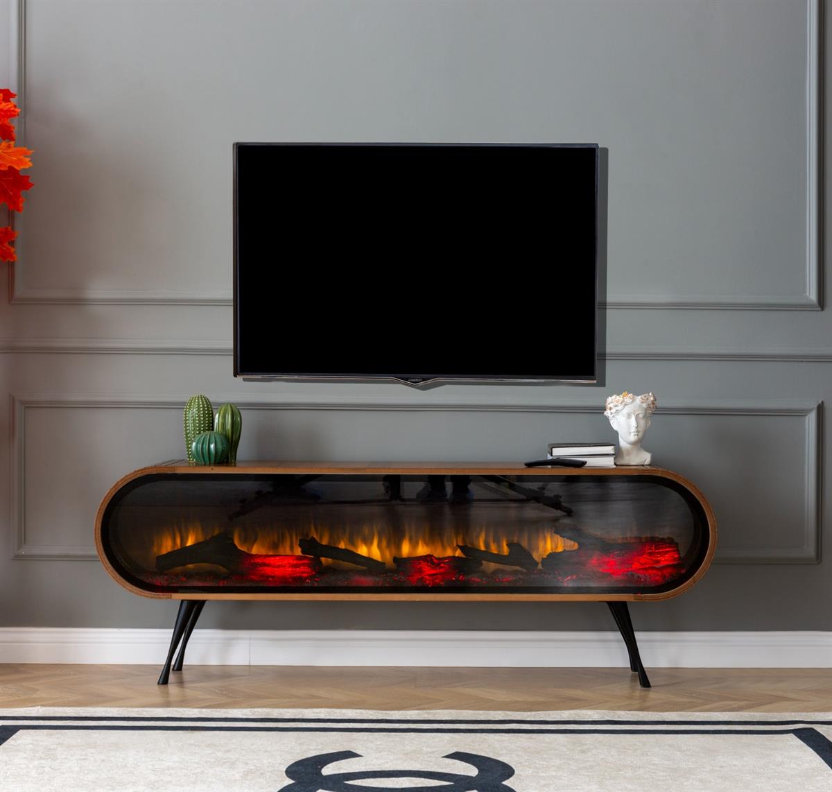 DUO Şömineli Tv Ünitesi 