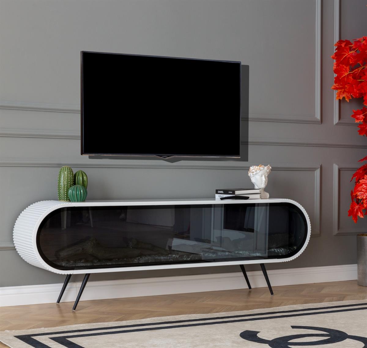 DUO Şömineli Tv Ünitesi 