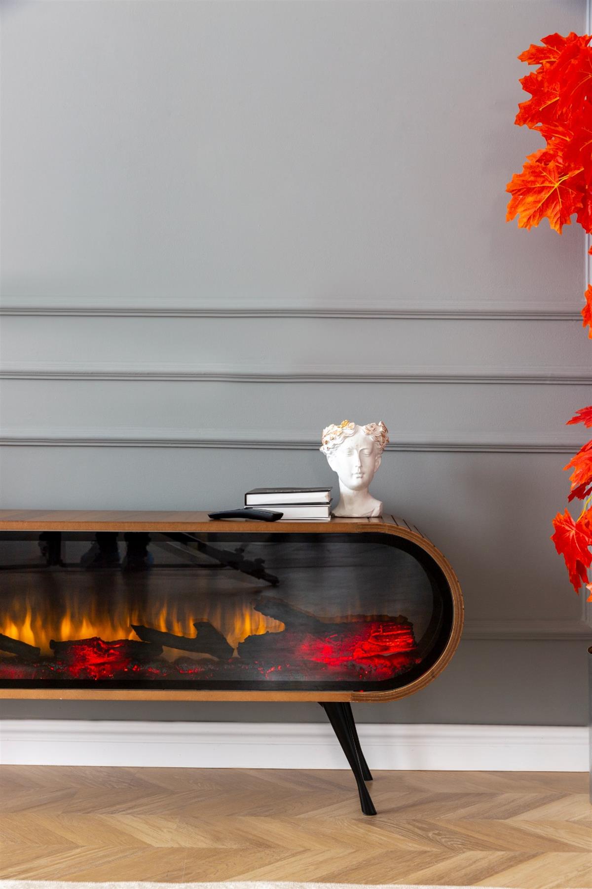 DUO Şömineli Tv Ünitesi 