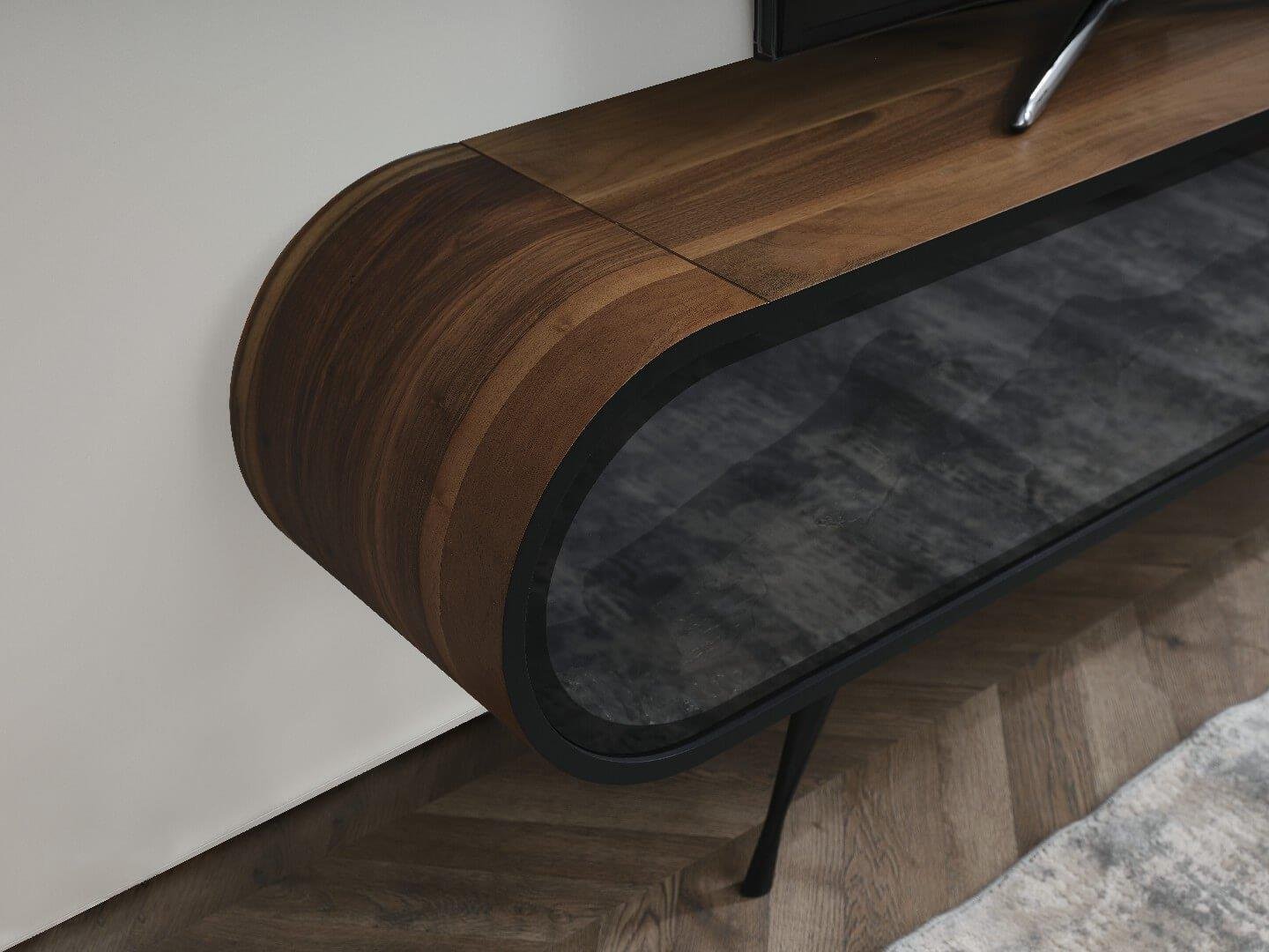 Duo Şömineli Tv Ünitesi Ceviz 180 CM