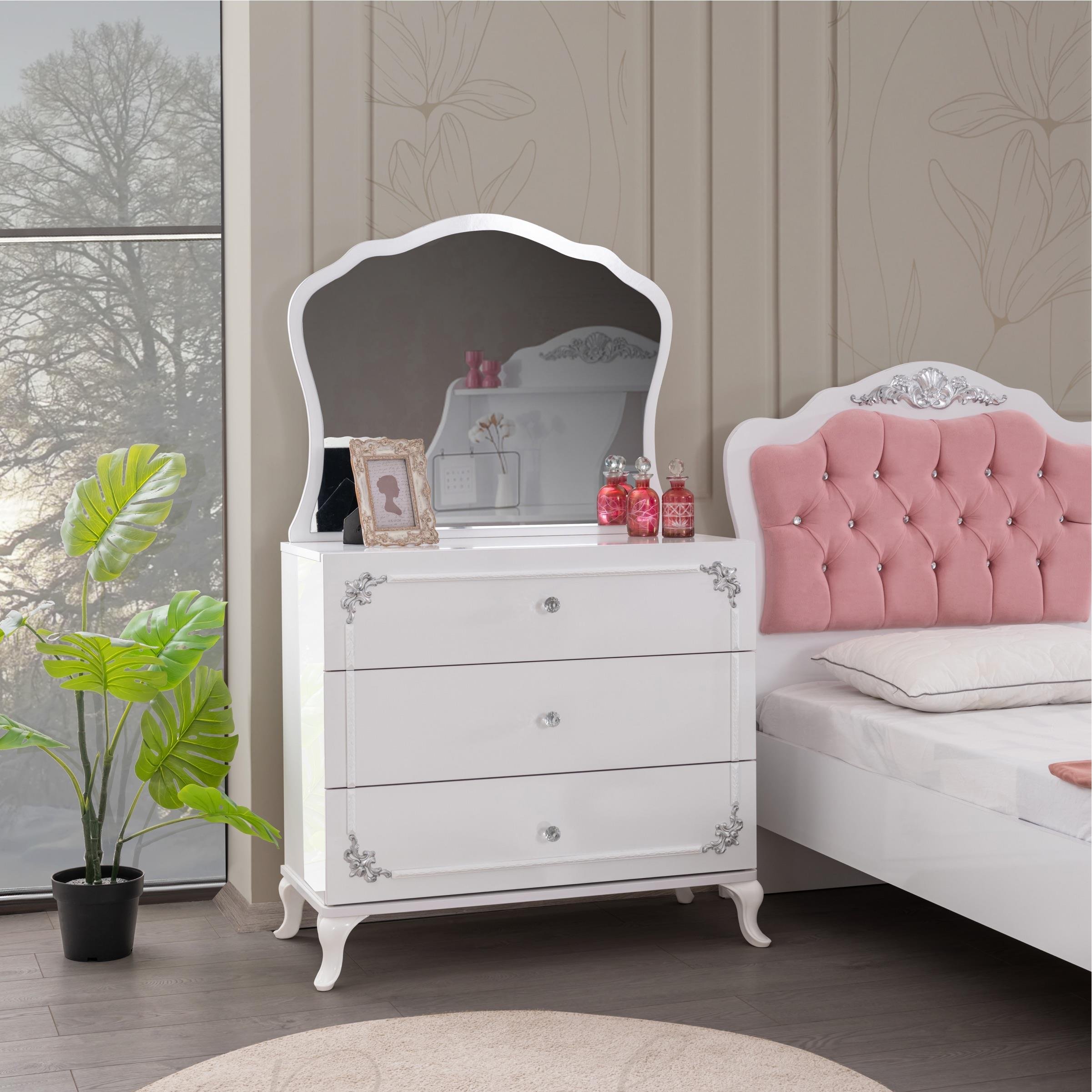 İnci Genç Odası 3 Kapılı Dolap