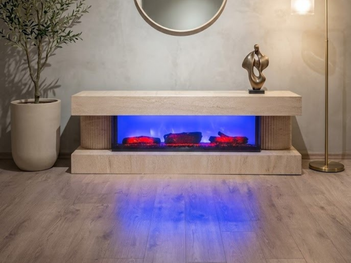 Marmo Mdf Travarten ve Bluetoothlu Tv Ünitesi